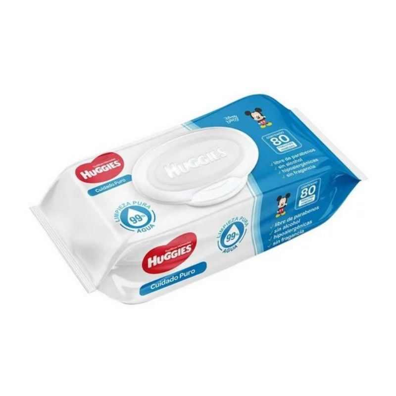 TOALLAS HUMEDAS HUGGIES SIN AROMA 80 PZS