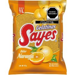 GELATINA SAYES NARANJA 120 GRS