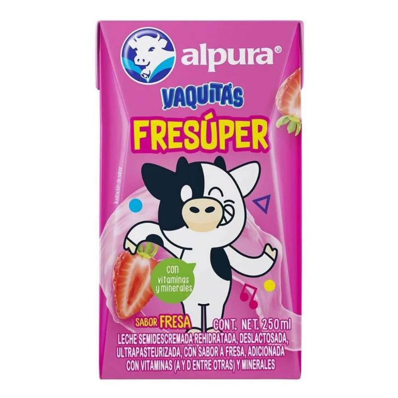 LECHE ALPURA VAQUITAS FRESUPER  250 GR