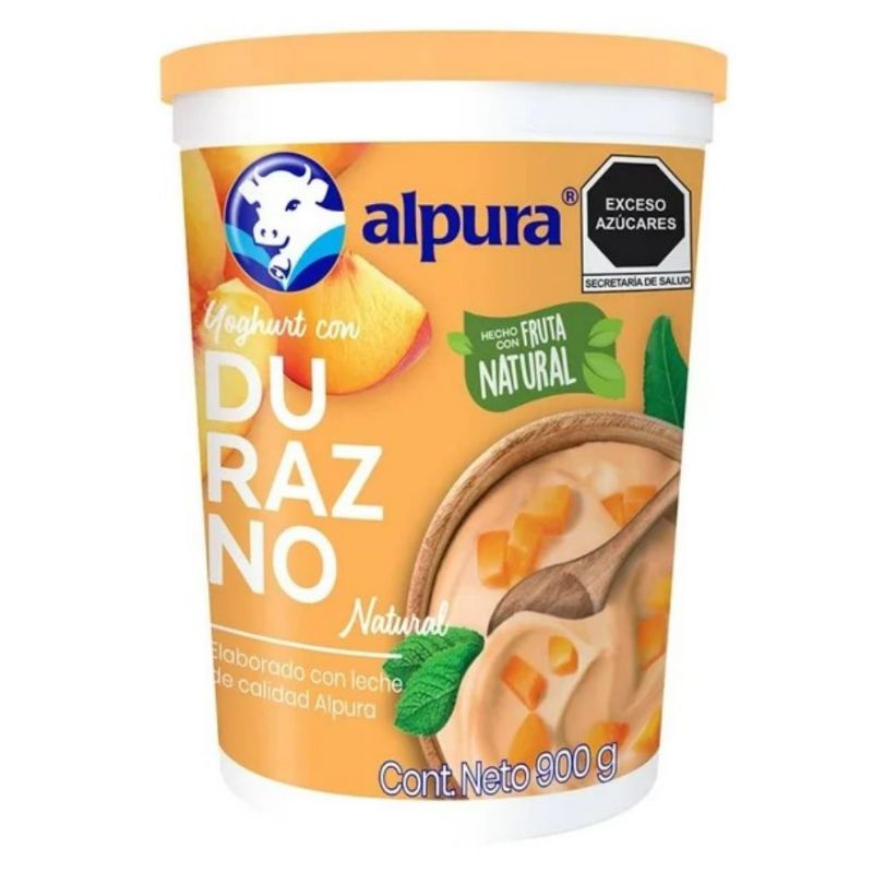 YOGURT ALPURA DURAZNO 900 GRS
