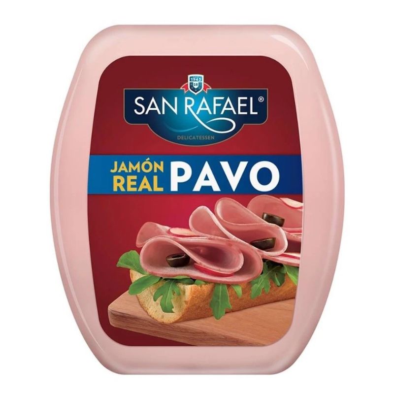 SAN RAFAEL JAMON DE PAVO A GRANEL REBANADO PAQUETE 250 GRS APROX