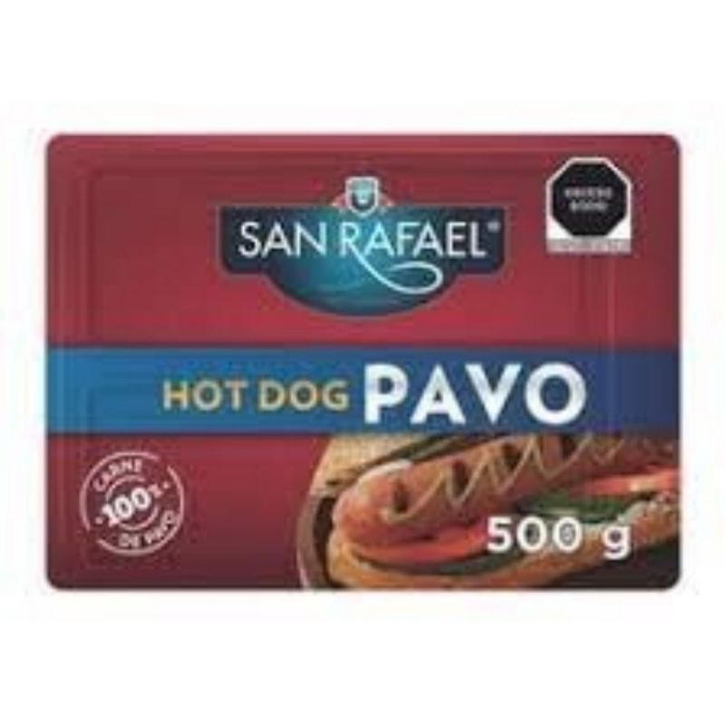 SAN RAFAEL SALCHICHA DE PAVO HOT DOG 500 GRS